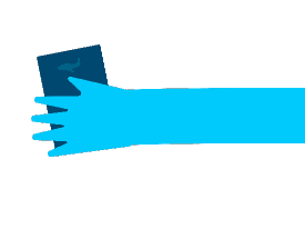 Hand holding phone